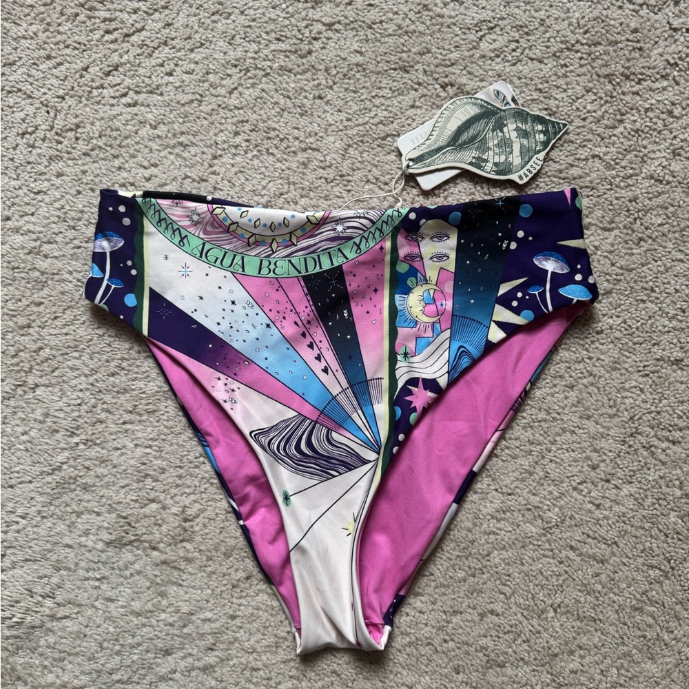 Agua Bendita Penelope Eter High-Waisted Bikini Bottom - Picture 6 of 7